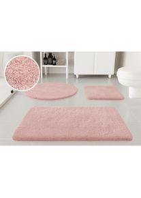 Badematte »Kaarin« Höhe 30 mm rutschhemmend beschichtet schnell trocknend Badteppich, getuftet, flauschig, hochflor, grosse Farbauswahl , rosa ,...