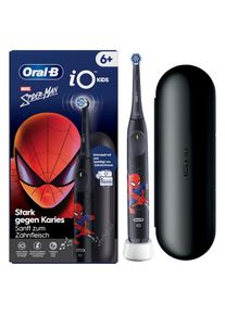 Oral-B , Elektrische Kinderzahnbürste »iO Kids 6+ Spiderman« 1 Stk. Aufsteckbürsten 1 Reise-Etui, Musik-Timer, 3 Modi, ab 6 Jahren ,...