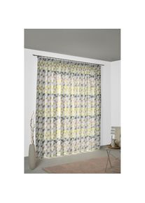 WIRTH, Vorhang &raquo;Berlare&laquo; Multifunktionsband 1 Stk. tlg. nach Mass, gr&uuml;n, Jacquard, Baumwolle, Polyester