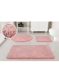 Badematte »Neele« Höhe 20 mm rutschhemmend beschichtet schnell trocknend Badteppich, getuftet, modern, Uni, antirutsch, flauschig, Hochflor ,...