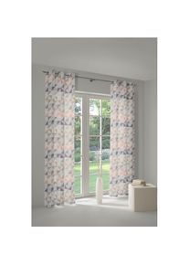 WIRTH, Vorhang &raquo;Berlare&laquo; &Ouml;sen 1 Stk. tlg. nach Mass, ros&eacute;, Jacquard, Baumwolle, Polyester