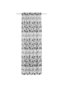 WIRTH, Vorhang &raquo;Berlare&laquo; Multifunktionsband 1 Stk. tlg. nach Mass, dunkelgrau, Jacquard, Baumwolle, Polyester
