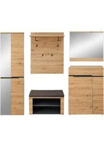 GOODproduct , Garderoben-Set »Fargo Garderobenset, 245/192/38 (B/H/T cm)« 5 Stk. tlg. , MODERN - Das Garderoben-Set überzeugt in Artisan Eiche und...