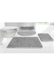 my home Badematte »Glitzer, Badvorleger, Badezimmer Teppich« Höhe 30 mm rutschhemmend beschichtet fussbodenheizungsgeeignet schnell trocknend...