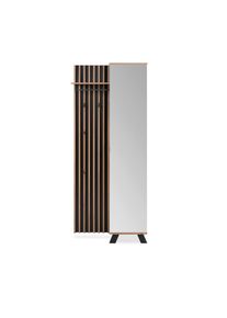 Mid.you Garderobe , Anthrazit , Holzwerkstoff , 80x190x37 cm , Garderobe, Garderobensets & -serien, Garderoben-Sets