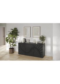 Inosign , Sideboard »Snake, Kommode, Anrichte, Stauraummöbel Breite 181 cm, Siebdruck-Front« moderne Wohnmöbel, 3 Türen, viel Stauraum, stilvoll...