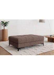 Polsterhocker »LEEVKE Sitzhocker passend zum Sofa, Breite 115 cm« mit hochelastischer Schaum und Wellenunterfederung , GOODproduct