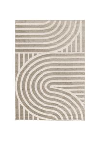 Teppich »Rubi, Supersoft, 3D- Design, weiche Haptik« rechteckig 9 mm Höhe softer Kurzflor, pflegeleicht, Wohnzimmer, Esszimmer, Schlafzimmer , grün...