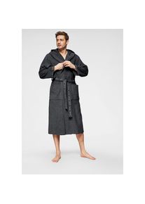 Bruno Banani, Unisexbademantel »Danny, Normallänge & Überlänge, auch in extra lang, Hotelbademantel« 1 Stk. mit Logostreifen, Unisex Bademantel aus 
