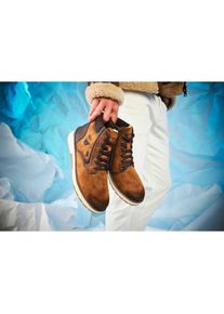 Rieker , Winterboots , Schnürboots, Winterstiefelette, MemoCup-Ausstattung, Used-Optik , braun , 46 , Winterboots mit gepolstertem Schaftrand