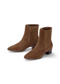 Tchibo - Stiefelette aus Veloursleder - Damen - Gr. 37 - braun