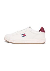 Tommy Jeans, Hommes Baskets basses 'ARCHIVE 98', bleu marine / rouge / rouge foncé / blanc naturel