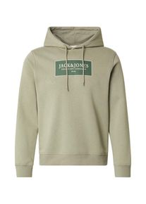 Jack & Jones JACK & JONES, Hommes Sweat-shirt 'JORGREENE', kaki / sapin / blanc