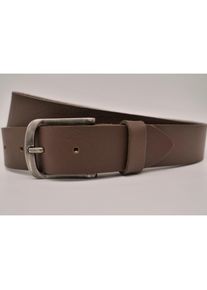 AnnaMatoni , Ledergürtel, mit silberner Schliesse , braun