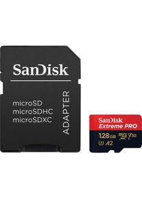 Sandisk , Speicherkarte »Extreme PRO microSDXC -UHS-I-KARTE« (128 GB Video Speed Class 30 (V30)/UHS Speed Class 3 (U3) 200 MB/s...