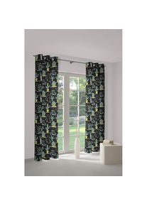 Vorhang »Oakham« Ösen 1 Stk. tlg. , grün , WIRTH , Obermaterial: 100% Polyester