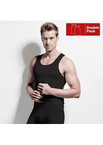 ISA Bodywear , Damen , Achseltop »315123 Shirt ohne Arm ON« , schwarz , Tiefer Halsausschnitt