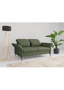 Sit & More 3-Sitzer »Emely, inkl. Sitztiefenverstellung« wahlweise mit Bettfunktion, Kopf- & Armteilverstellung , grün , sit&more