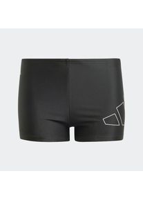 adidas Performance , Kinder , Badehose »BB BOXER«, 1 Stk. , schwarz-weiss , Diese weiche, stretchige Boxer-Badehose ist teilweise aus recycelten...
