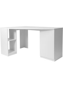 GOODproduct , Eckschreibtisch »AVRIL« viel Stauraum, Push-to-Open, Breite: 90 cm , Masse (B/T/H): 90 / 90 / 76 cm