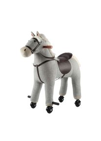 My Baby Lou Reitpferd , Grau , Metall, Kunststoff, Textil , 45x74x74 cm , unisex , RoHS, AZO-frei, EN 71, CE , Geräuscheffekte , Spielzeug, Schaukeltiere
