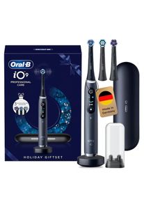 Oral-B , Elektrische Zahnbürste »iO Series 9« 3 Stk. Aufsteckbürsten Geschenkedition, 7 Putzmodi, Lade-Reise-Etui , iO Andruckkontrolle - leuchtet...