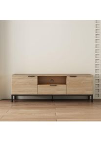 TV-Board »Jorinde« Melaminoberfläche, flexibler Stauraum und robustes Metallgestell , GOODproduct