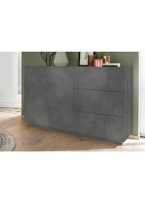 Inosign , Kommode »Vega« Breite 140 cm , grau , 2 Türen