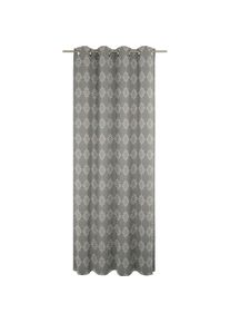 Adam, Vorhang &raquo;Romantic Puligny Light&laquo; &Ouml;sen 1 Stk. tlg. aus 100% Bio-Baumwolle, dunkelgrau, Jacquard, Baumwolle (Bio-Baumwolle)