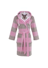 Carl Ross , Damen,Jugendliche , Damenbademantel &raquo;106310&laquo; 1 Stk. , rosa , mit Kapuze und eingearbeiteter Kordel