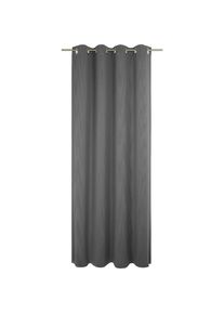 Adam, Vorhang &raquo;Uni Collection light&laquo; &Ouml;sen 1 Stk. tlg. aus 100% Bio-Baumwolle, schwarz, Baumwolle (Bio-Baumwolle)