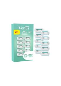 Gillette Venus , Rasierklingen »Pro Smooth Sensitive 10 Stück« , Hochwertiges Metallhandstück
