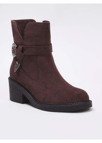 Trendyol Stiefelette Damen Gr&ouml;&szlig;e 36 dunkelbraun Winterschuhe