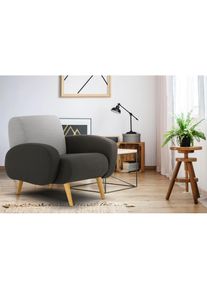 Sessel »Tox« in aussergewöhnlicher stylischer Optik , grau , Home Affaire