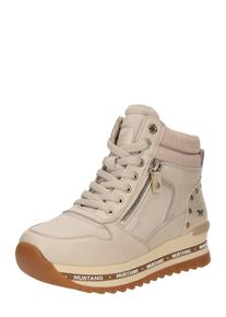 Mustang, Femmes Bottines à lacets, beige clair