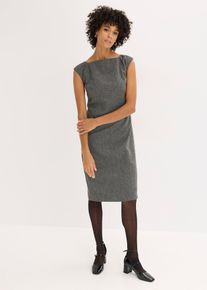 Etuikleid in Tweedoptik in schwarz, Gr&ouml;sse 42, bonprix