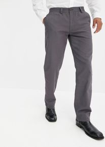Regular Fit Chinohose aus reiner Baumwolle Straight in grau, Gr&ouml;sse 60, 100% Baumwolle, bonprix