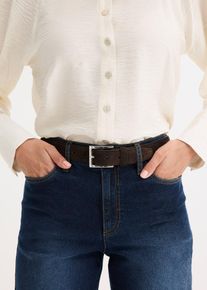 Lederg&uuml;rtel in braun, Gr&ouml;sse 150, bonprix