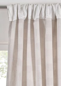 Jacquard Vorhang aus Bio Baumwolle (1er Pack) in grau, 145x110 cm, 100% Baumwolle, bonprix