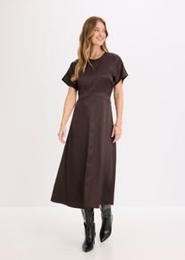 Midikleid in braun, Gr&ouml;sse 34, bonprix