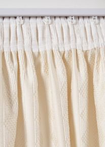 Blickdichter Vorhang aus weichem Chenille (1er Pack) in beige, 145x135 cm, bonprix