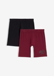 Lange Boxershorts eng mit Baumwolle (3er Pack) in rot, Grösse 6 (L), 95% Baumwolle, bonprix