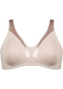 Naturana, Unisex, High-Apex-BH &raquo;Body Shaping&laquo; 1 Stk. Glanzband, breite Tr&auml;ger, weich, bequem, ohne B&uuml;gel, Entlastungstr&auml;ger, light beige, 75, Cup B, 