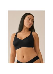 Naturana, Unisex, Minimizer-BH &raquo;The Thursday&laquo; 1 Stk. ohne B&uuml;gel, breite Tr&auml;ger, basic, bequem, weich, Entlastungstr&auml;ger, schwarz, 100, Cup F, BH von 