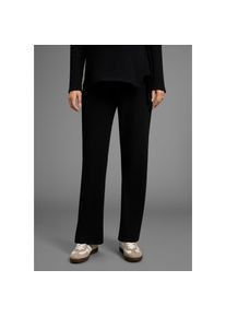 Neun Monate, Unisex, Umstandshose &raquo;Weite Jerseyhose f&uuml;r Schwangerschaft und Stillzeit&laquo; Umstands-Hose aus Rippware mit weitem Bein, schwarz, 44/46, N-