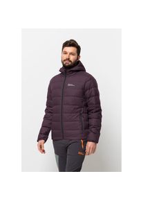 Jack Wolfskin, Herren, Daunenjacke &raquo;ATHER DOWN HOODY M RDS&laquo; mit Kapuze, midnight, plum, L (52), Leichte Daunenjacke