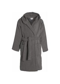 Seahorse, Kinderbademantel &raquo; Pure&laquo; 1 Stk. Langarm, aufgesetzte Taschen, dunkelgrau, Velours