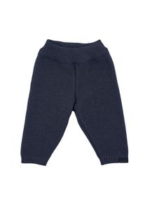 MaxiMo , Kinder , Strickhose Baumwolle, Rippstrickbündchen, elastisch , blau , Strickhose von MaxiMo