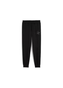 PUMA , Jugendliche , Trainingshose »ESS SCRIPT SWEATPANTS FL G« , schwarz , Passform: Regulär