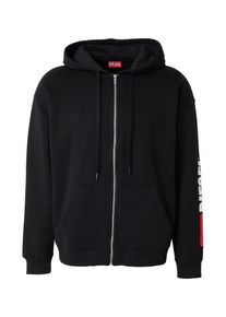 Diesel Sweatjacke 'S-BOXT-ZIP' Herren Gr&ouml;&szlig;e S dunkelrot / schwarz / wei&szlig;